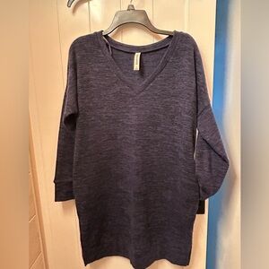 Navy Blue V-Neck Sweater